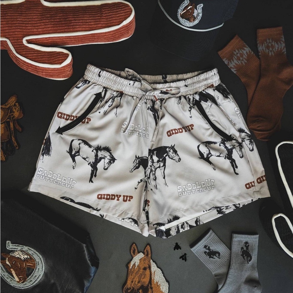 Saddle Up Buttercup Silk Shorts
